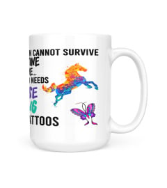 A WOMAN CANNOT SURVIVE MUG