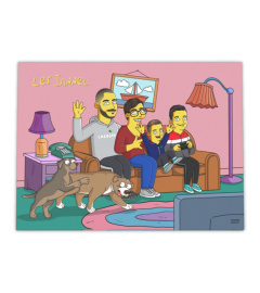 #5259 nouara a 6 / Corps entier / Canapé / Moyenne (30x40cm)