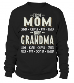 First Mom - Now Grandma - Personalized Names
