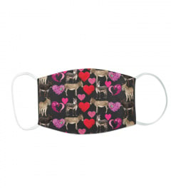 Valentine Face mask for Donkey lovers