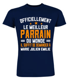 OFFICIELLEMENT LE MEILLEUR PARRAIN DU MONDE TSHIRT PERSONNALISÉ