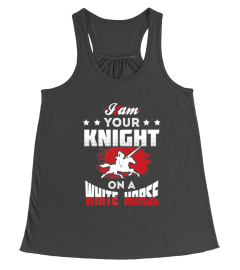 KNIGHT WHITE HORSE MEDEVIL TEMPLAR FUN TSHIRT - HOODIE - MUG (FULL SIZE AND COLOR)