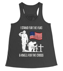 the flag and kneel for the cross T-Shirt