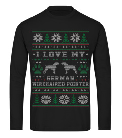 I love my German Wirehaired Pointer Xmas