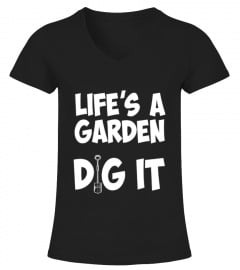 Men S Life S A Garden Dig It Funny Inspirational Shirt Small Asphalt