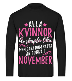 ALLA KVINNOR ÄR SKAPTA LIKA- NOVEMBER