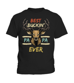 Best Buckin' Papa Ever Deer Hunting Bucking Father T-Shirt