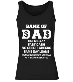 Bank of dad open fast cash t shirt