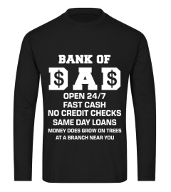 Bank of dad open fast cash t shirt