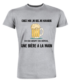 une bière a la main