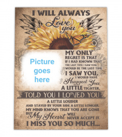 I Will Always Love You Memorial Canvas