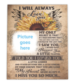 I Will Always Love You Memorial Canvas