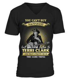 YOU CAN'T BUY HAPPINESS BUT YOU CAN LISTEN TO TERRI CLARK AND THAT'S PRETTY MUCH THE SAM THING