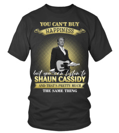 YOU CAN'T BUY HAPPINESS BUT YOU CAN LISTEN TO SHAUN CASSIDY AND THAT'S PRETTY MUCH THE SAM THING