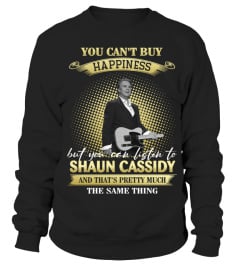 YOU CAN'T BUY HAPPINESS BUT YOU CAN LISTEN TO SHAUN CASSIDY AND THAT'S PRETTY MUCH THE SAM THING