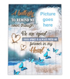A Butterfly To Remind Me Memorial Canvas