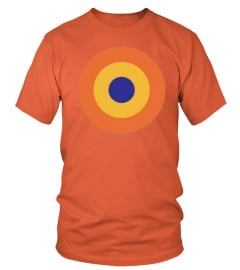 Limited Edition mod orange yellow blue target design