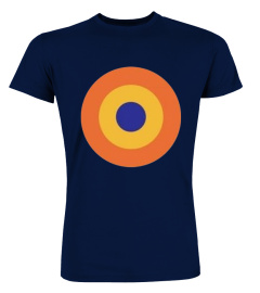 Limited Edition mod orange yellow blue target design