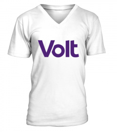 Volt T-Shirt (White, V-neck, Unisex)