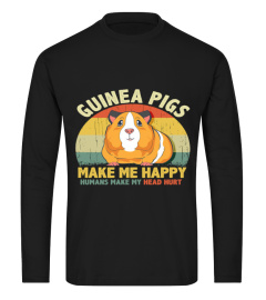 S-XXL, ROUND NECK T-SHIRT S-5XL, FUNNY GUINEA PIG T-SHIRT