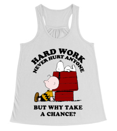 HARD WORK NEVER HURT ANYONE BUT WHY TAKE A CHANCE?