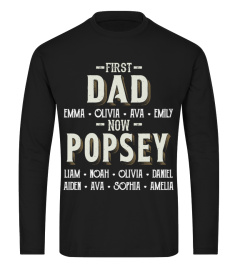 First Dad - Now Popsey - Personalized names