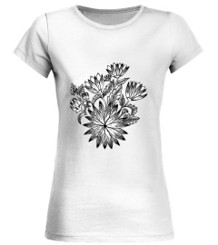 I love flowers noir et blanc