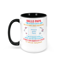 Hallo Papa AN DIESEM VATERTAG BIN ICH IN MAMA'S BAUCH EINGEK