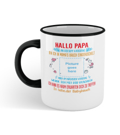 Hallo Papa AN DIESEM VATERTAG BIN ICH IN MAMA'S BAUCH EINGEK