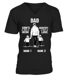 Dad Son's First Hero Daughter's First Love | Custom Name EN