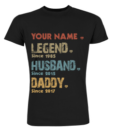 Your Name Legend Husband Daddy | Personalised Name And Year EN