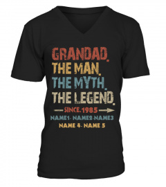 Grandad The Man The Myth The Legend | Personalise Year And Name EN