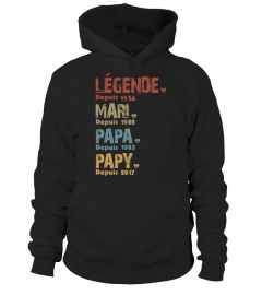 Légende Mari Papa Papy | Custom Year | Legend Husband Father Grandfather FR