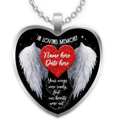 Your Wings Were Ready But Our Hearts | Custom Name And Year EN