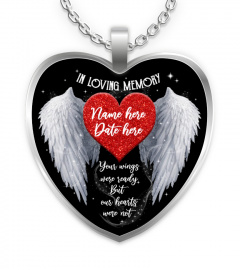 Your Wings Were Ready But Our Hearts | Custom Name And Year EN