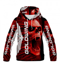 goldwing hoodie red skull Limited Edition