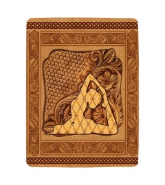 Yoga Leather Embossed Blanket