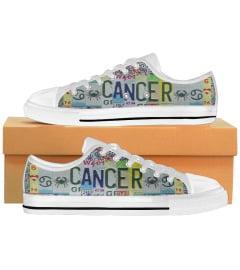 Cancer License Plates Low Top