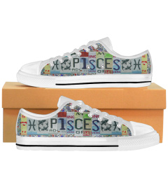 Pisces License Plates Low Top