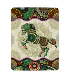 Horse Vintage Mandala FBlanket