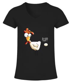 Huhn legt Ei T-Shirt I Hühner Funshirt I Lustiges Geschenk