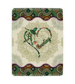 Bowling Vintage Mandala Girl Blanket