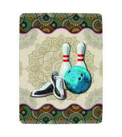 Bowling Vintage Mandala Play Blanket