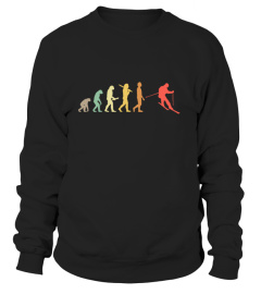 Retro skiing evolution gift for skiers