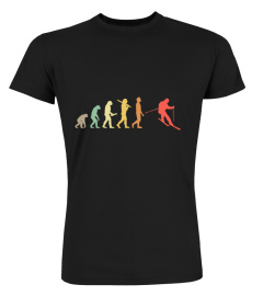 Retro skiing evolution gift for skiers