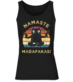 Namaste Madafakas Pew Cat Yoga Cat Vintage Funny