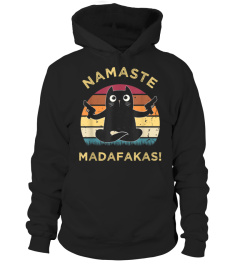 Namaste Madafakas Pew Cat Yoga Cat Vintage Funny