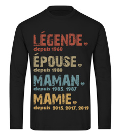 Many Years Légende Épouse Maman Mamie | Custom Years FR