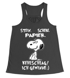 STEIN SCHERE PAPIER KEHLSCHLAG ICH GEWINNE