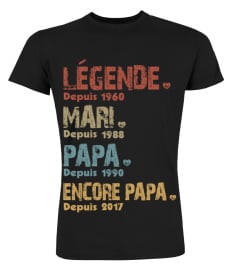 Custom Year Légende Mari Papa Encore Papa FR